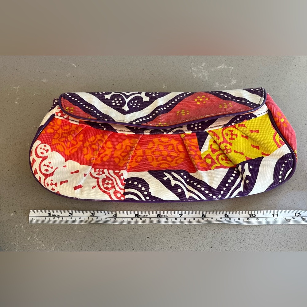 Trina Turk Multicolor Floral Cellphone Clutch Purse - Picture 11 of 13